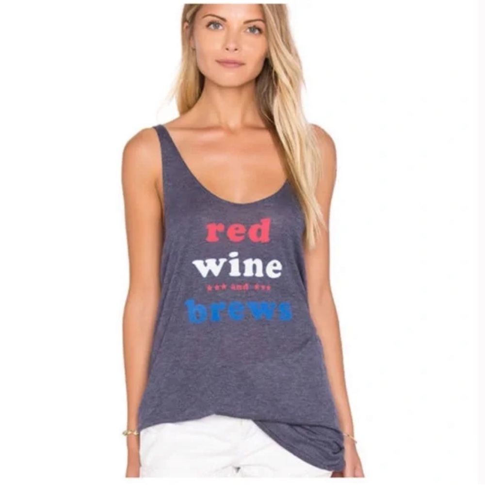 WildFox Red Wine And Brews Tank Top